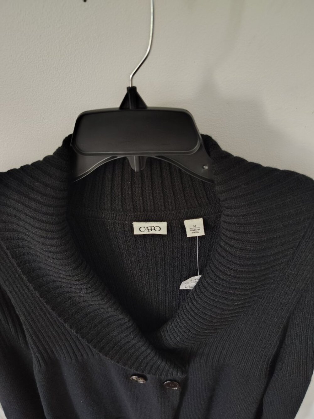 Cato A-line Design Black Sweater, size medium - Picture 7 of 9
